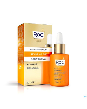 Roc multi correx.revive+glow daily serum  fl  30ml