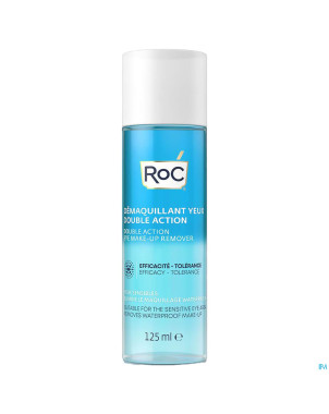 Roc double action eye make-up remover    fl 125ml