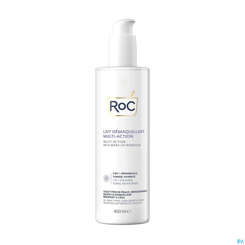Roc multi action make-up remover milk    fl 400ml