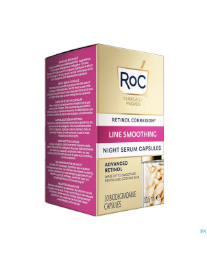 Roc retinol correx.line smooth.night serum caps 30