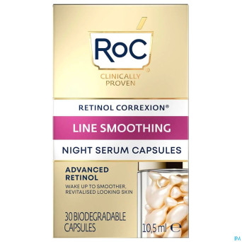 Roc retinol correx.line smooth.night serum caps 30