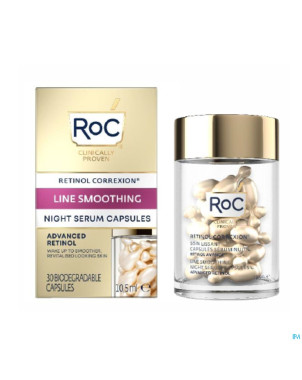 Roc retinol correx.line smooth.night serum caps 30