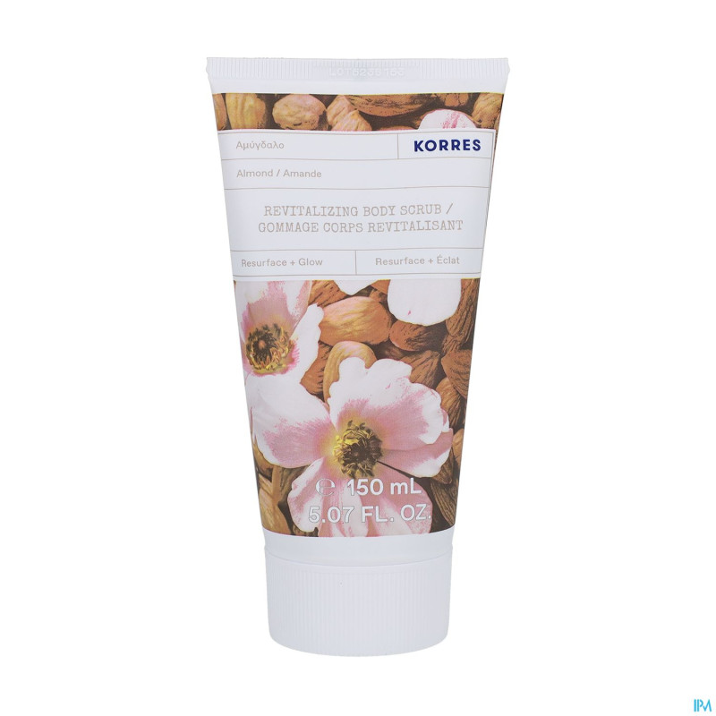 Korres kb gommage corps revitalisant amande  150ml