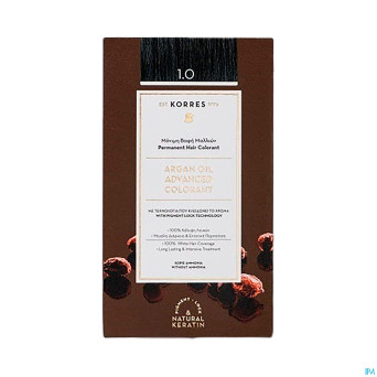 Korres kh huile argan color. haute perf.black 1.0