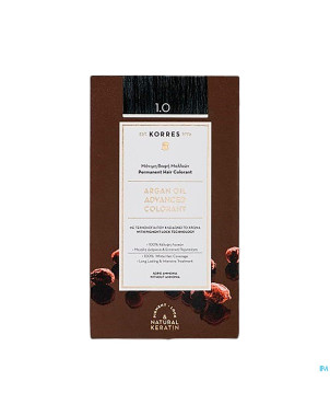 Korres kh huile argan color. haute perf.black 1.0