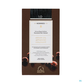 Korres kh huile argan color. haute perf.black 1.0