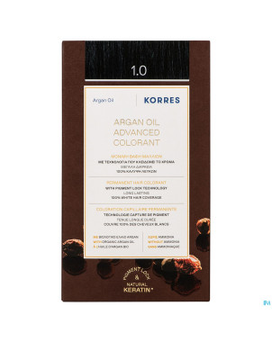 Korres kh huile argan color. haute perf.black 1.0