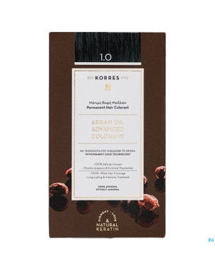 Korres kh huile argan color. haute perf.black 1.0