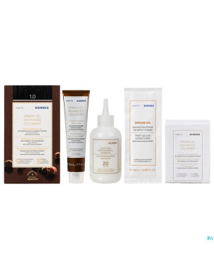 Korres kh huile argan color. haute perf.black 1.0