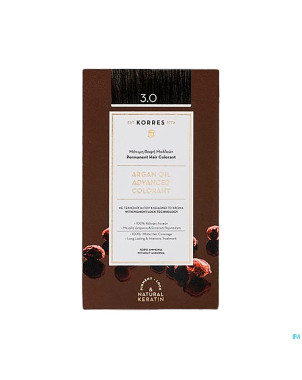 Korres kh huile argan color.h.perf.dark brown 3.0