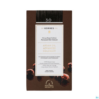 Korres kh huile argan color.h.perf.dark brown 3.0