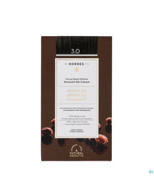 Korres kh huile argan color.h.perf.dark brown 3.0