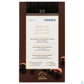 Korres kh huile argan color.h.perf.dark brown 3.0