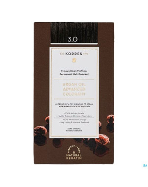 Korres kh huile argan color.h.perf.dark brown 3.0