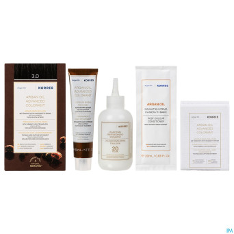 Korres kh huile argan color.h.perf.dark brown 3.0