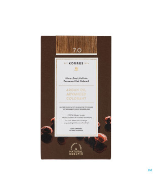 Korres kh huile argan color.haute perf.blonde 7.0