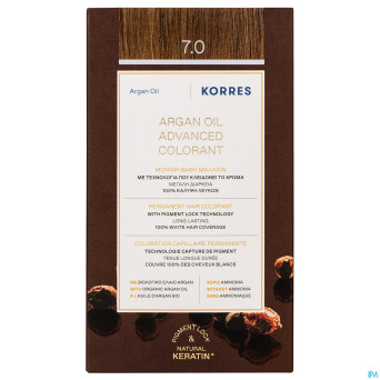 Korres kh huile argan color.haute perf.blonde 7.0