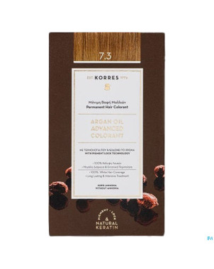 Korres kh huile argan col.h.perf.gold/hon.bl. 7.3