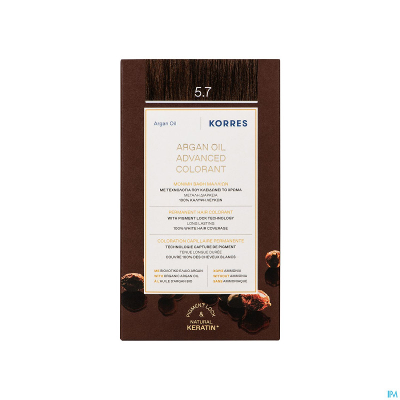 Korres kh huile argan color. h.perf.chocolate 5.7