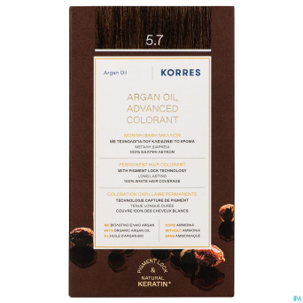 Korres kh huile argan color. h.perf.chocolate 5.7
