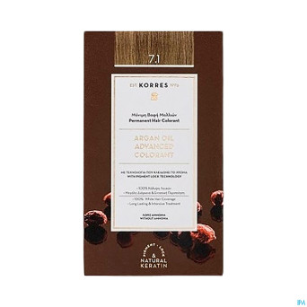 Korres kh huile argan haute perf. ash blonde 7.1