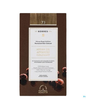 Korres kh huile argan haute perf. ash blonde 7.1