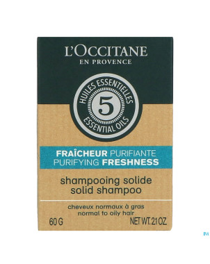 L'occitane sh solide fraicheur purifiante 60g