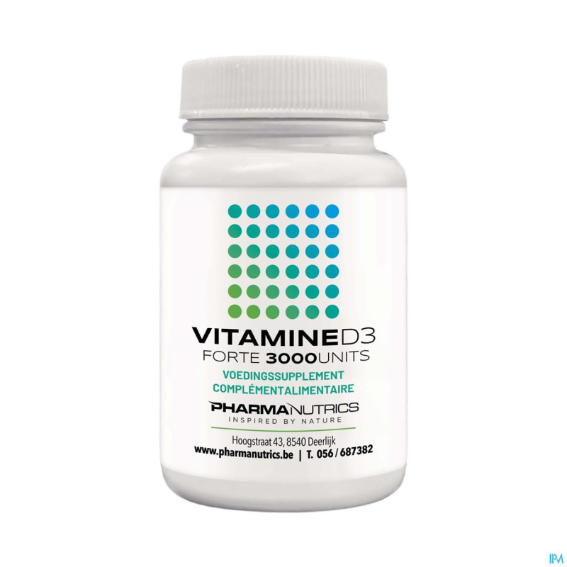 Vit d3 forte 3000iu caps 120    pharmanutrics