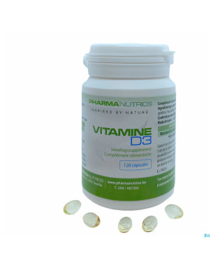 Vit d3 forte 3000iu caps 120    pharmanutrics