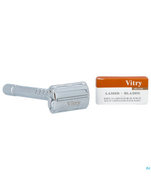 Vitry rasoir surete papillon +10 lames