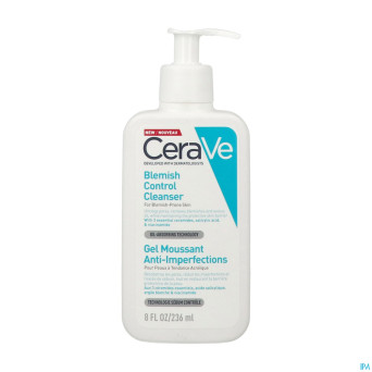 Cerave gel moussant nettoyant a/imperf.    236ml