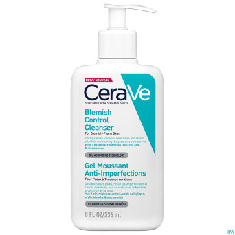 Cerave gel moussant nettoyant a/imperf.    236ml