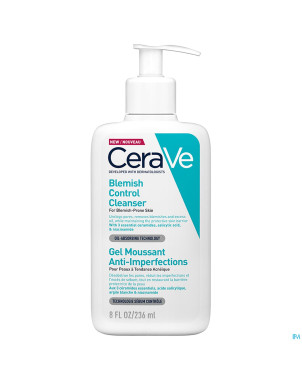 Cerave gel moussant nettoyant a/imperf.    236ml