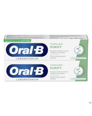Oral-b lab purify nettoyage intense 2x75ml