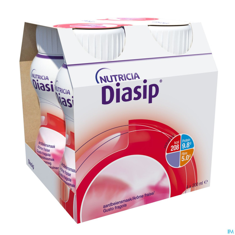 Diasip fraise  bouteille 4x200ml nf