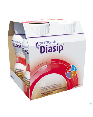 Diasip cappuccino    bouteille 4x200ml nf