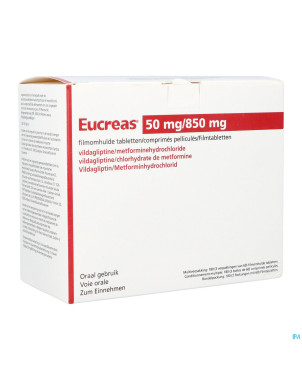 Eucreas 50mg/ 850mg pi pharma comp pell 180 pip