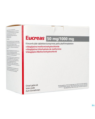 Eucreas 50mg/1000mg pi pharma comp pell 180 pip