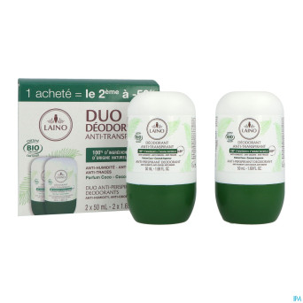 Laino deodorant duo coco roll on 2x50ml