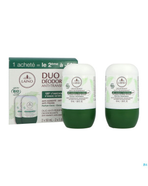 Laino deodorant duo coco roll on 2x50ml