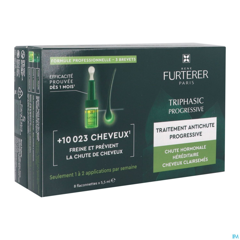Furterer triphasic progres. trait. a/chute 8x5,5ml