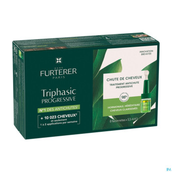 Furterer triphasic progres. trait. a/chute 8x5,5ml