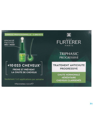 Furterer triphasic progres. trait. a/chute 8x5,5ml
