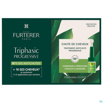 Furterer triphasic progres. trait. a/chute 8x5,5ml