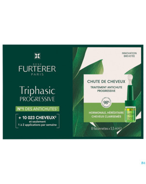 Furterer triphasic progres. trait. a/chute 8x5,5ml