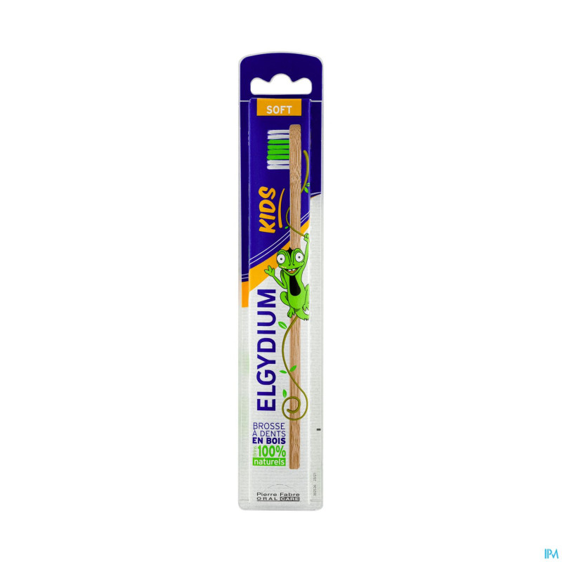 Elgydium brosse dent kids bois eco souple