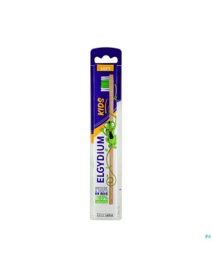 Elgydium brosse dent kids bois eco souple