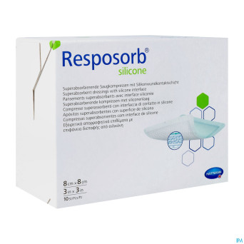 Resposorb silicone 8x8cm 10 4130411