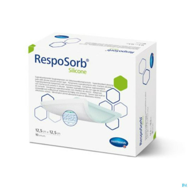 Resposorb silicone 12,5x,12,5cm 10 6850412