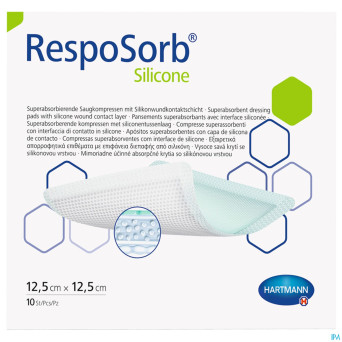 Resposorb silicone 12,5x,12,5cm 10 6850412